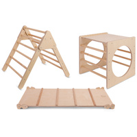 Pikler Climbing Frame Package with Slide, Cube and Triangle