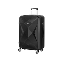 28" 75cm Luggage Trolley Travel Suitcase Carry On Storage TSA Hardshell Black