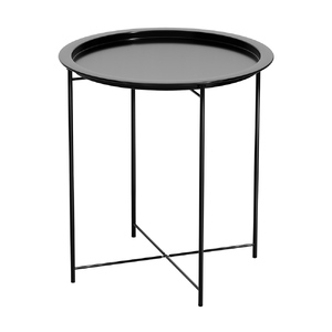 Coffee Side Table Steel Outdoor Furniture Indoor Desk Patio Garden