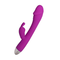  Dildo Vibrator Realistic Heating Purple