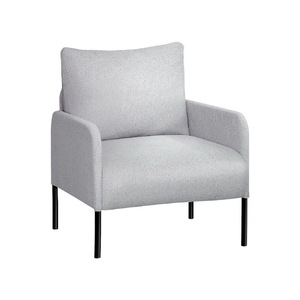 Armchair Accent Chair Pillow Fabric Grey