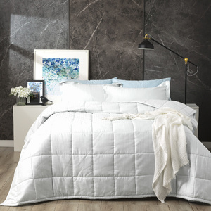 Binary 500 TC Cotton Jacquard White Comforter Set by Ddecor Home Queen