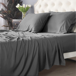 Bamboo Cotton 500 TC Charcoal Sheet Set by Park Avenue Long Single