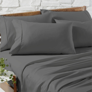 1200 TC Premium Charcoal Cotton Blend Sheet sets by Ddecor Home Queen