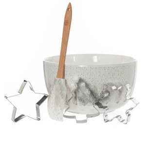 Bread and Butter Electroplate Tree Mini Mix Bowl Set - Silver