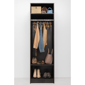 MALMO TWO SHELF/HANGRAIL WALK IN WARDROBE - NORDIC ASH