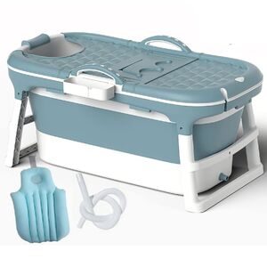 Folding Portable Bathtub Freestanding Spa , Large 148 cm