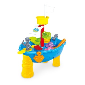 Pirate Ship Modelled, Sand and Water Table with 24 Accessories