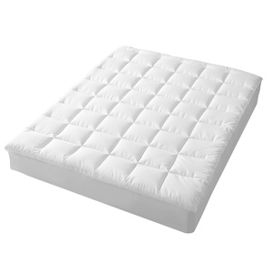 Hypoallergenic, Antibacterial w/ 100% Microfiber filling Mattress Topper - QUEEN