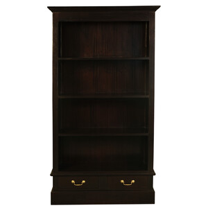 Tasmania 2 Drawer Bookcase (Chocolate)