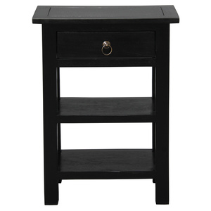 Elliot 1 Drawer Lamp Table (Black)