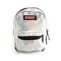 Iridescent Silver Backpack Mini