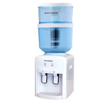 22L Benchtop Water Cooler Dispenser, Instant Hot & Cold, with 7 Stage Purifier Filter System, White