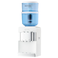 22L Benchtop Water Cooler Dispenser, Instant Hot & Cold, with 7 Stage Filter Purifier System, White