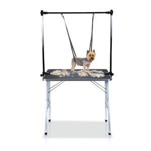Pet Grooming Table 90cm Double Pole (Black)