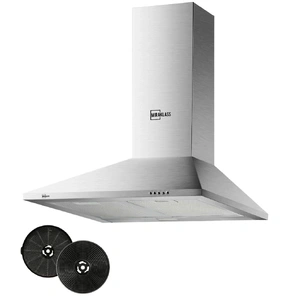 Range Hood Stainless Steel 600mm 60cm Kitchen Canopy LED Light