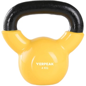 Vinyl Kettlebell 4kg (Yellow)