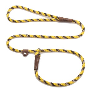 Mendota British Style Slip Leash - Length 1/2in x 4ft(13mm x 1.2m) - Tricolour Harvest