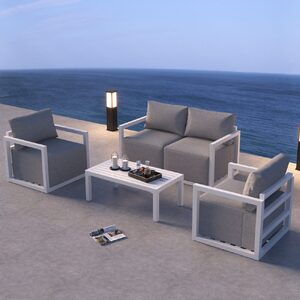 Serenity Outdoor Lounge Set â€“ White
