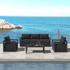 5-Seater Deep-Seated Patio Set Β White