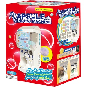 Gachapon Capsule Toy Vending Machine Lite Mini Collectible Gacha Dispenser Stackable WHITE