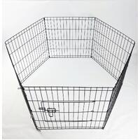 6 Panel Dog Cat Exercise Playpen Puppy Enclosure Rabbit Fence