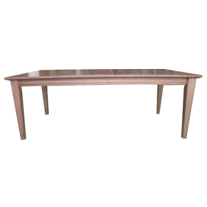 210cm Dining Table Solid Tasmanian Oak Timber Wood Smoke