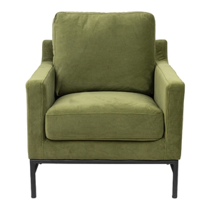 Fabric Armchair Occasional Accent Arm Chair Green