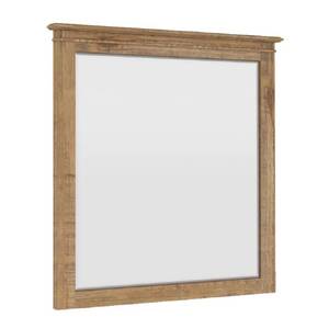Dresser Mirror Vanity Dressing Table Solid Wood Frame - Natural