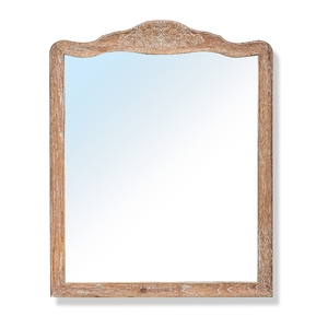 Dresser Mirror Vanity Dressing Table Solid Oak Wood Frame Oak