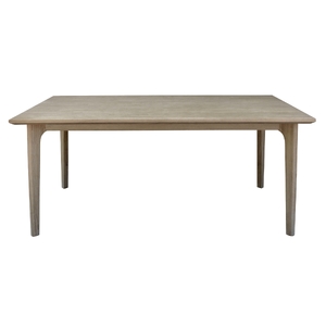 180cm Dining Table Solid Acacia Timber Wood Brushed Smoke