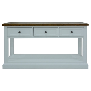 Console Table 140cm32 Drawer Solid Acacia Timber Wood