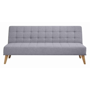 3 Seater Sofa Futon Bed Fabric Lounge Couch - Grey