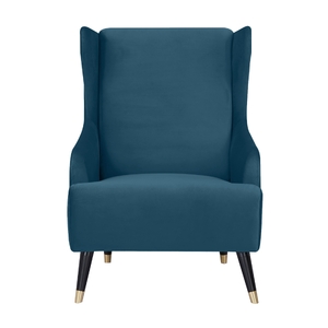 Accent Sofa Arm Chair Fabric Uplholstered Lounge Couch - Navy