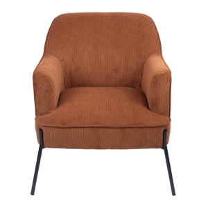 Fabric Armchair Occasional Accent Arm Chair Brown