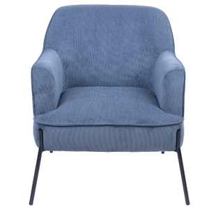 Fabric Armchair Occasional Accent Arm Chair Blue