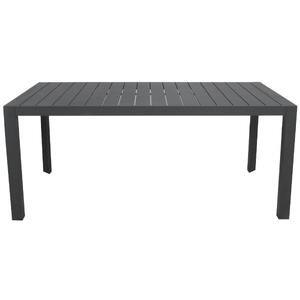 178cm Aluminium Outdoor Dining Table Charcoal