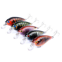 5x 7cm Popper Crank Bait Fishing Lure Lures Surface Tackle Saltwater