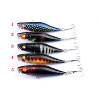 5X 7.5cm Popper Poppers Fishing Lure Lures Surface Tackle Fresh Saltwater