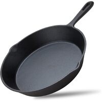 8inch 21cm Cast Iron Skillet Cookware Chef Quality Pre-Seasoned Pan Pans