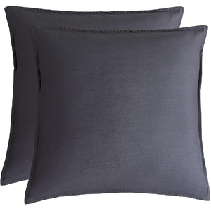 Bamboo Microfibre European Pillowcase x2 (one pair) - Charcoal