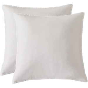 Bamboo Microfibre European Pillowcase x2 (one pair) - White