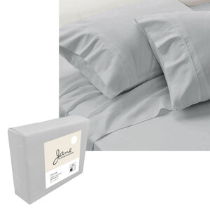 Jane Barrington 1200TC Olivia Cotton Rich Sheet Set 40cm Wall White Queen