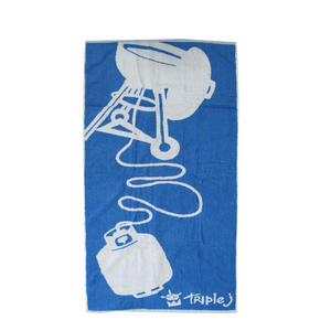 Triple J Blue 100% Cotton Beach Towel 75 x 150 cm