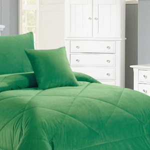 Georges Fine Linens Carrington Square Cushion Green 43 x 43 cm