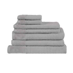 Royal Excellency 7 Piece Cotton Bath Towel Set - White