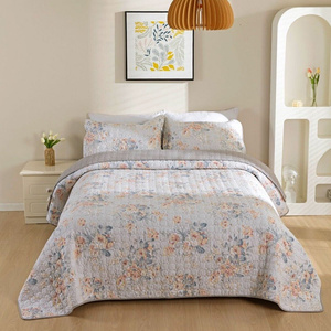 100% Cotton Lightly Quilted Coverlet Set Cassidy Queen 230 x 250 cm