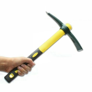 Mattock Outdoor Camping Mountain Fibreglass Handle Mini Pickaxe Garden Farm Tool