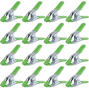 SWANLAKE 16-Pack 6-inch Strong Spring Clamps Set, Large Super Heavy Duty Spring Clamps Metal Anti-Slip Grip Handle - 2.5 inch Jaw Opening