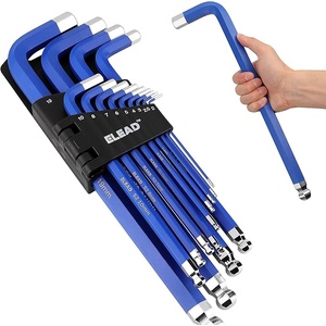 ELEAD Jumbo Hex Key Allen Wrench Set | 13-Piece Metric 2-19mm | Long Ball End Durable CR-V | Automotive | Mechanic | Furniture | Professional Grade To